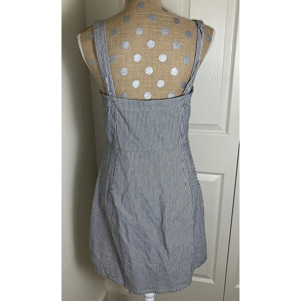 Hollister Dress Y2K Striped Overall Jumper Y2K Preppy Academia Medium Office - Picture 5 of 11